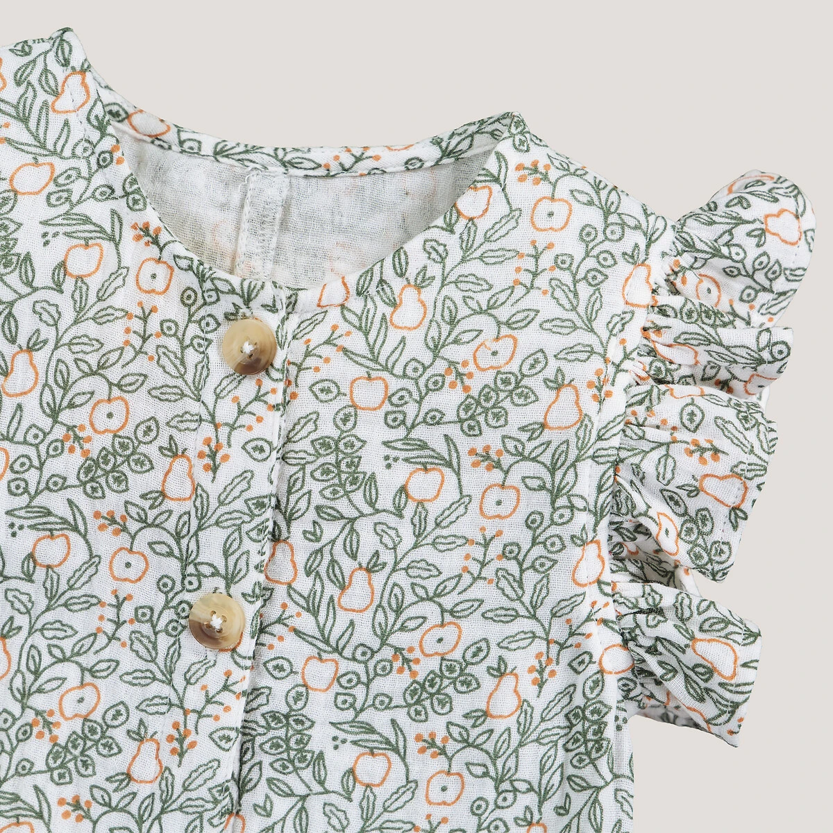 Combinaison En Gaze De Coton, Imprimé Floral 5 Combinaison En Gaze De Coton, Imprimé Floral – Image 5