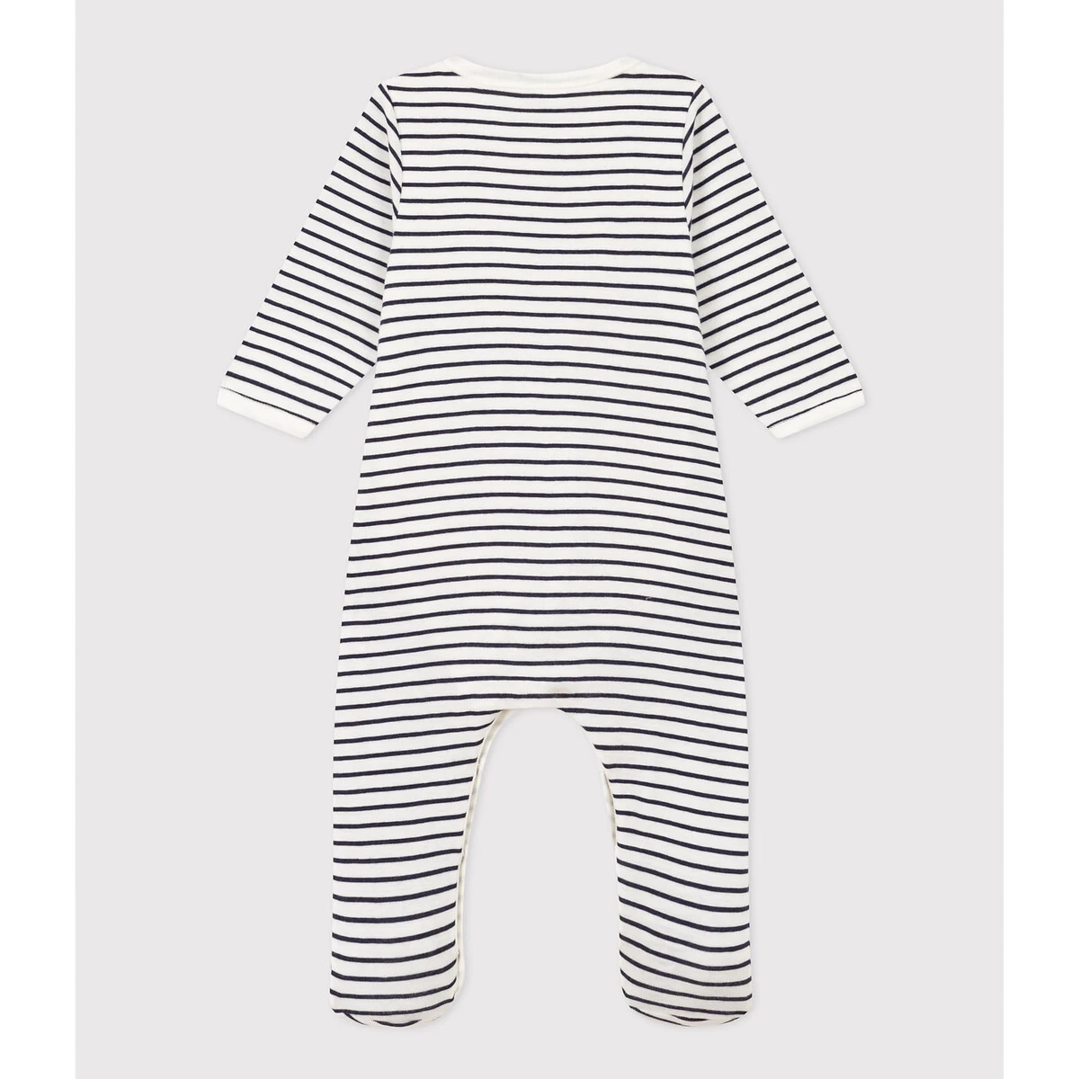 PETIT BATEAU Bodyjama à Rayures En Coton 2 PETIT BATEAU Bodyjama à Rayures En Coton – Image 2
