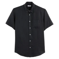 Chemise Droite Manches Courtes En Lin -Mode Décontractée a821d51e3ab3abf9044a3a563467005a
