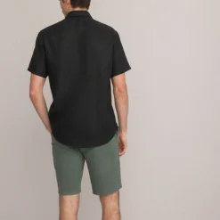 Chemise Droite Manches Courtes En Lin -Mode Décontractée aa766e1021fc2a55f5edcfe92c0f7004
