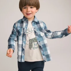 Chemise à Carreaux Manches Longues