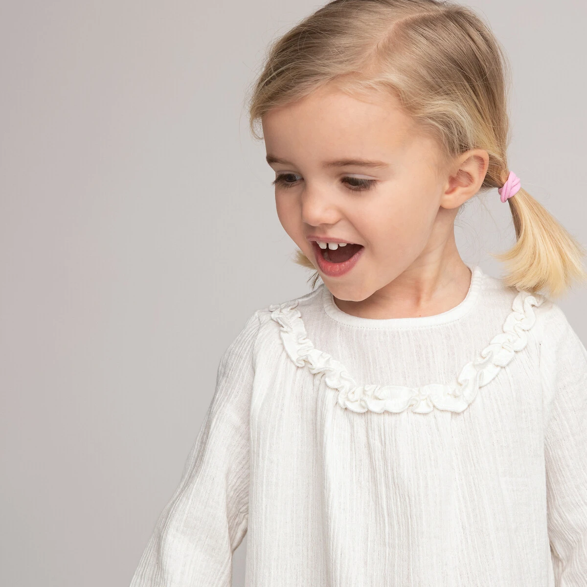 Blouse Manches Longues Gaze De Coton 2 Blouse Manches Longues Gaze De Coton – Image 2