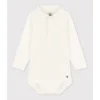 PETIT BATEAU Body Manches Longues Bébé Col Polo En Coton