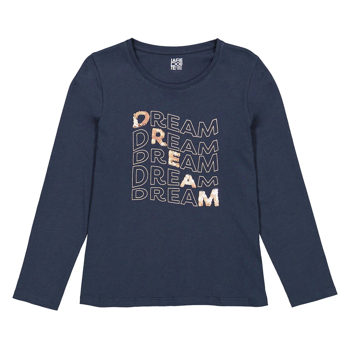 T-shirt à Message Pailleté, Détails Sequins 3 T-shirt à Message Pailleté, Détails Sequins – Image 3