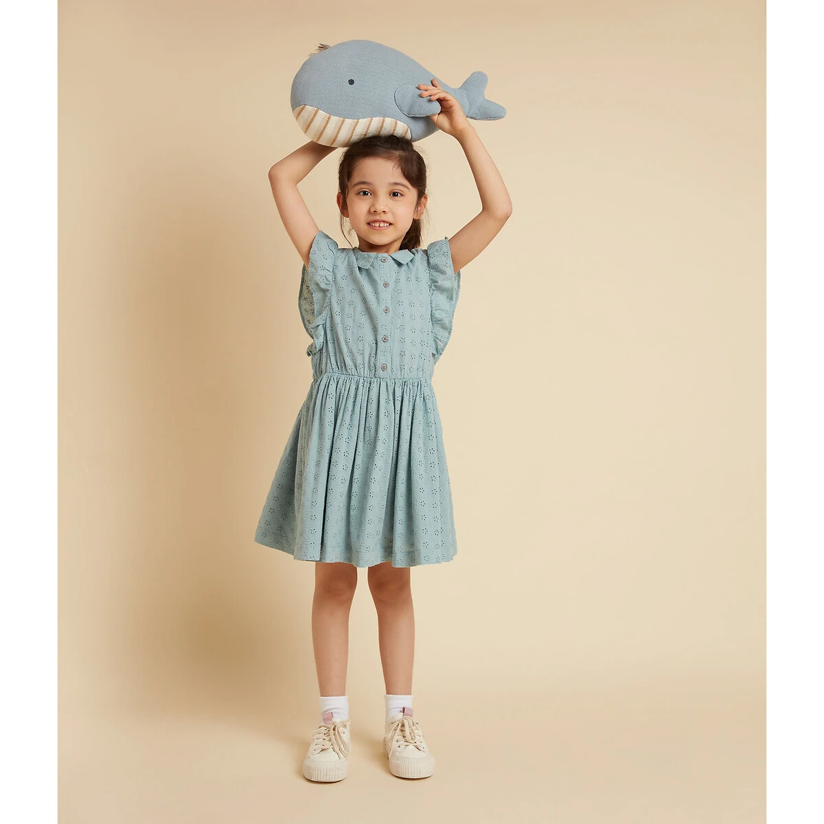 PETIT BATEAU Robe En Broderie Anglaise Avec Volants 2 PETIT BATEAU Robe En Broderie Anglaise Avec Volants – Image 2