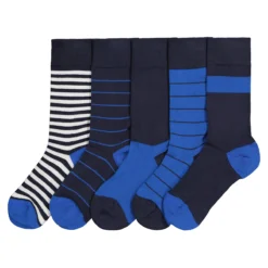 Lot De 5 Paires De Chaussettes Motifs Variés