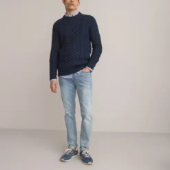 Pull Col Rond Signature, Maille Torsadée 14 Pull Col Rond Signature, Maille Torsadée -Mode Décontractée b0dfd1f4a4af09e0f769665814912ab7