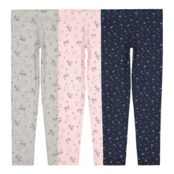 Lot De 3 Leggings En Coton Stretch Licornes