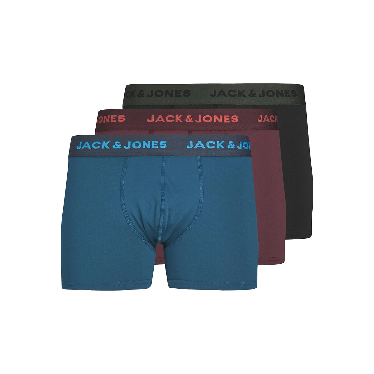 Jack & Jones Lot De 3 Boxers Unis Microfibre 1 Jack & Jones Lot De 3 Boxers Unis Microfibre