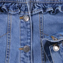 Veste Denim Boutonnée, à Volant 9 Veste Denim Boutonnée, à Volant -Mode Décontractée b1af7f41c898e737a2cc1d9ef6c35d70