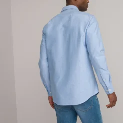 Chemise Oxford Droite, Col Américain -Mode Décontractée b2877526fdebc33c987885422a48d4c2