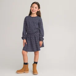 Robe Manches Longues, Imprimé Floral