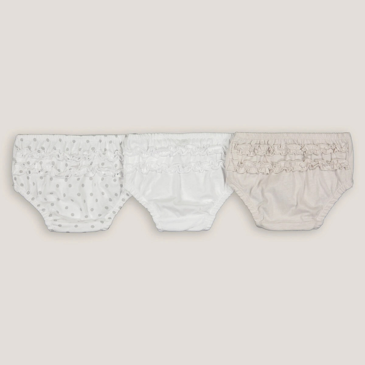 Lot De 3 Culottes, Volants Au Dos 2 Lot De 3 Culottes, Volants Au Dos – Image 2