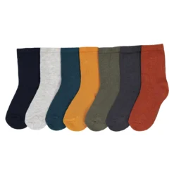 Lot 7 Paires De Chaussettes Unies