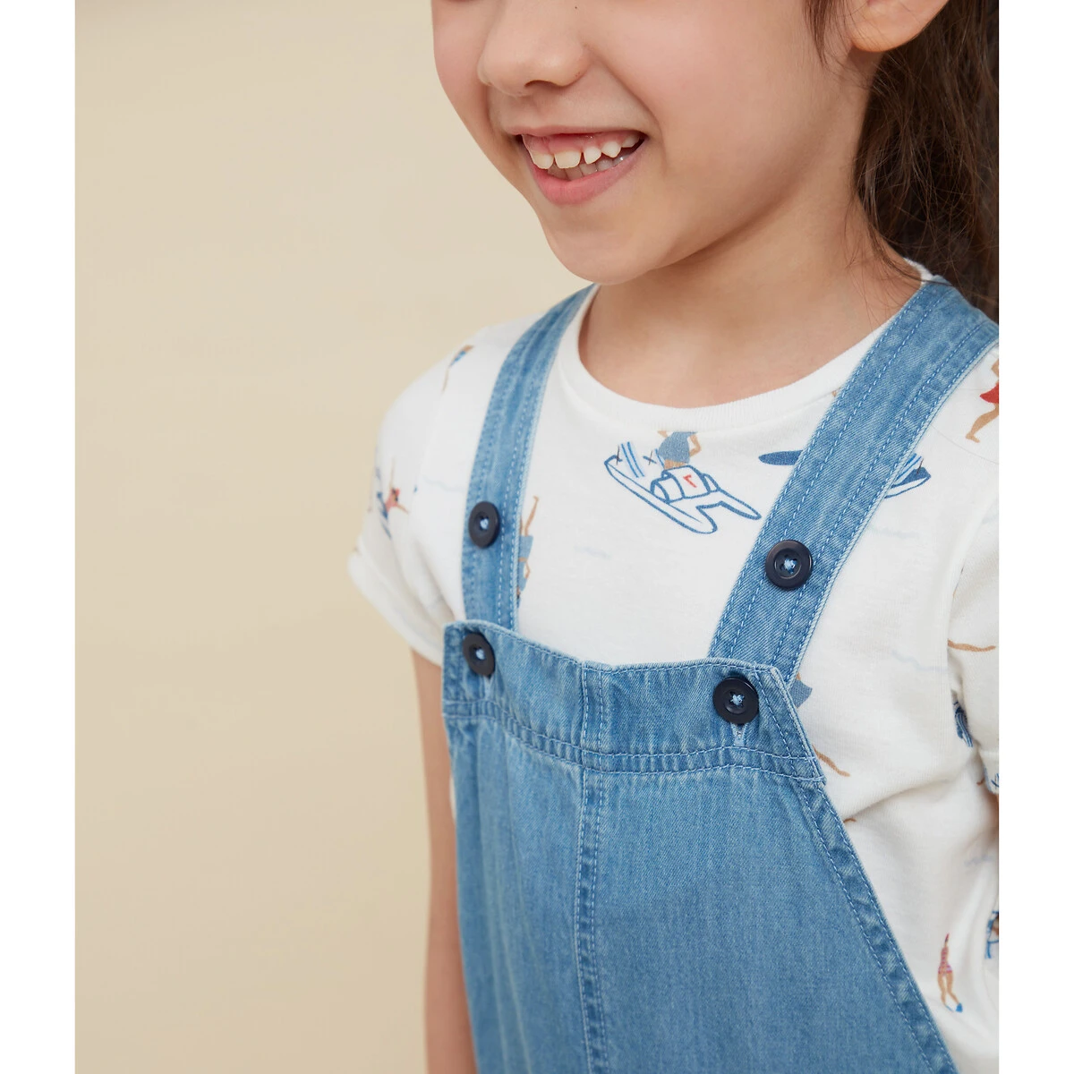 PETIT BATEAU Robe Salopette En Denim 7 PETIT BATEAU Robe Salopette En Denim – Image 7