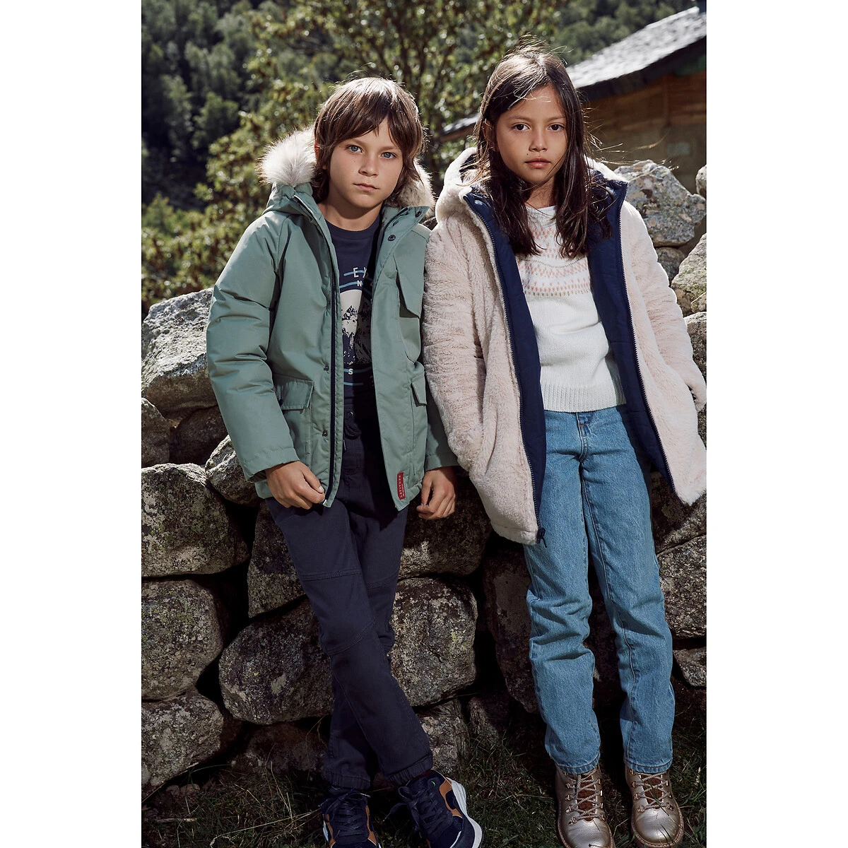 Doudoune Chaude à Capuche Réversible 10 Doudoune Chaude à Capuche Réversible – Image 10