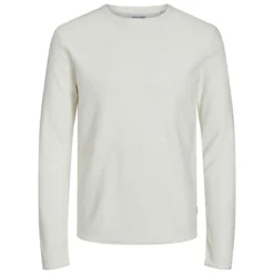 Jack & Jones Pull Léger Col Rond En Lin -Mode Décontractée b5e7a5de255ed65b3526cb7a97589acc