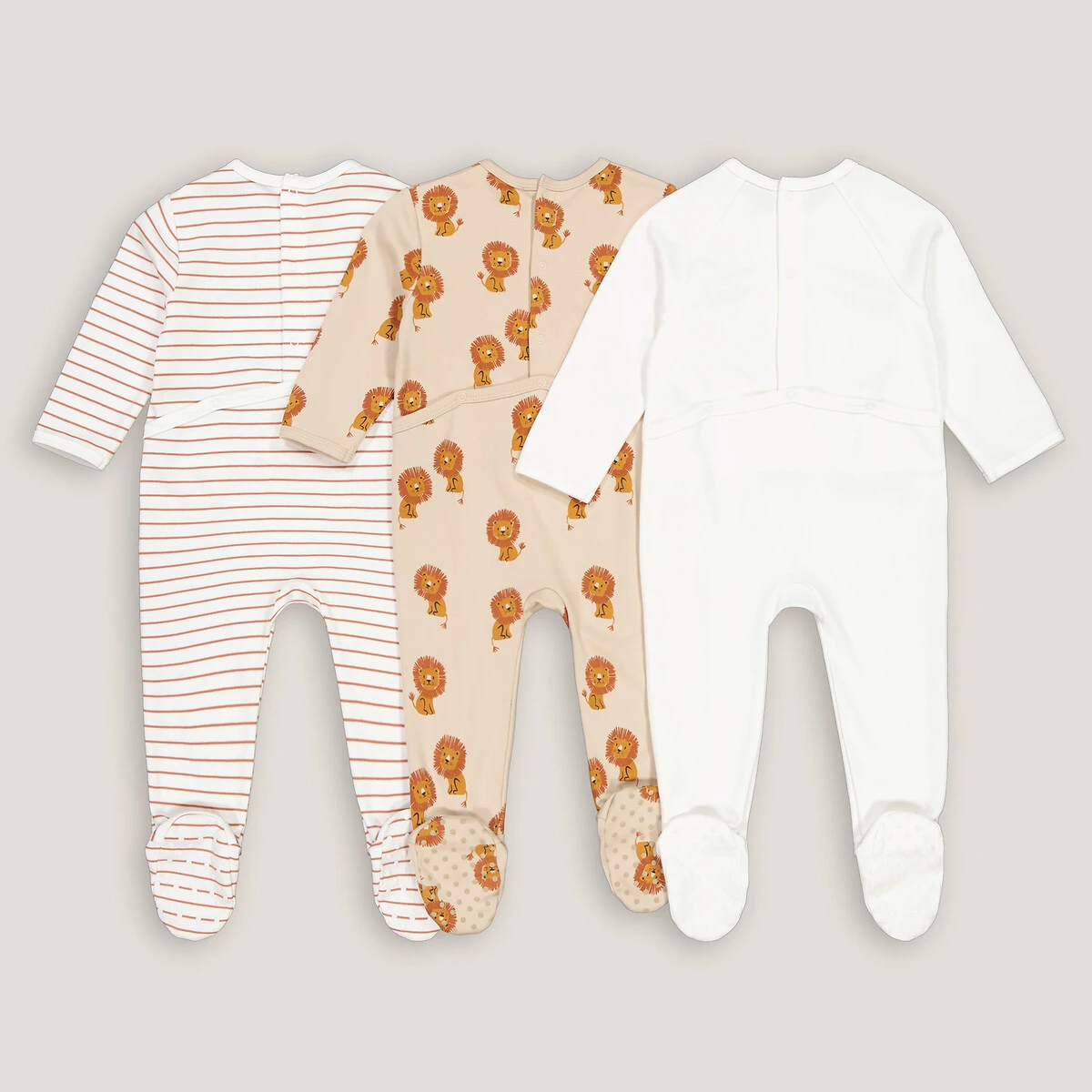 Lot De 3 Pyjamas 1 Pièce En Coto 2 Lot De 3 Pyjamas 1 Pièce En Coto – Image 2