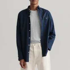 Gant Chemise Droite En Popeline De Coton