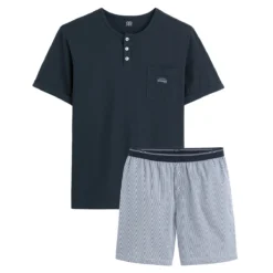 Pyjashort Encolure Ronde Boutonnée 11 Pyjashort Encolure Ronde Boutonnée -Mode Décontractée b9696f5af99bf7fa3e5b41bc168dd8ac