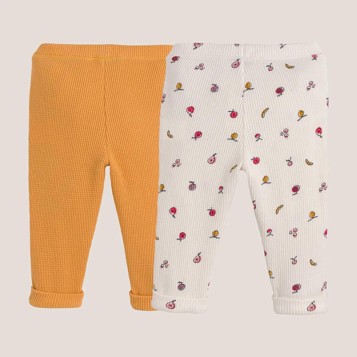 Lot De 2 Leggings En Nid D'abeille 2 Lot De 2 Leggings En Nid D'abeille – Image 2