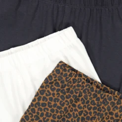 Lot De 3 Leggings, 2 Unis Et 1 Imprimé Léopard -Mode Décontractée bc374d78b3e5f54b9dc7415c25ce3258