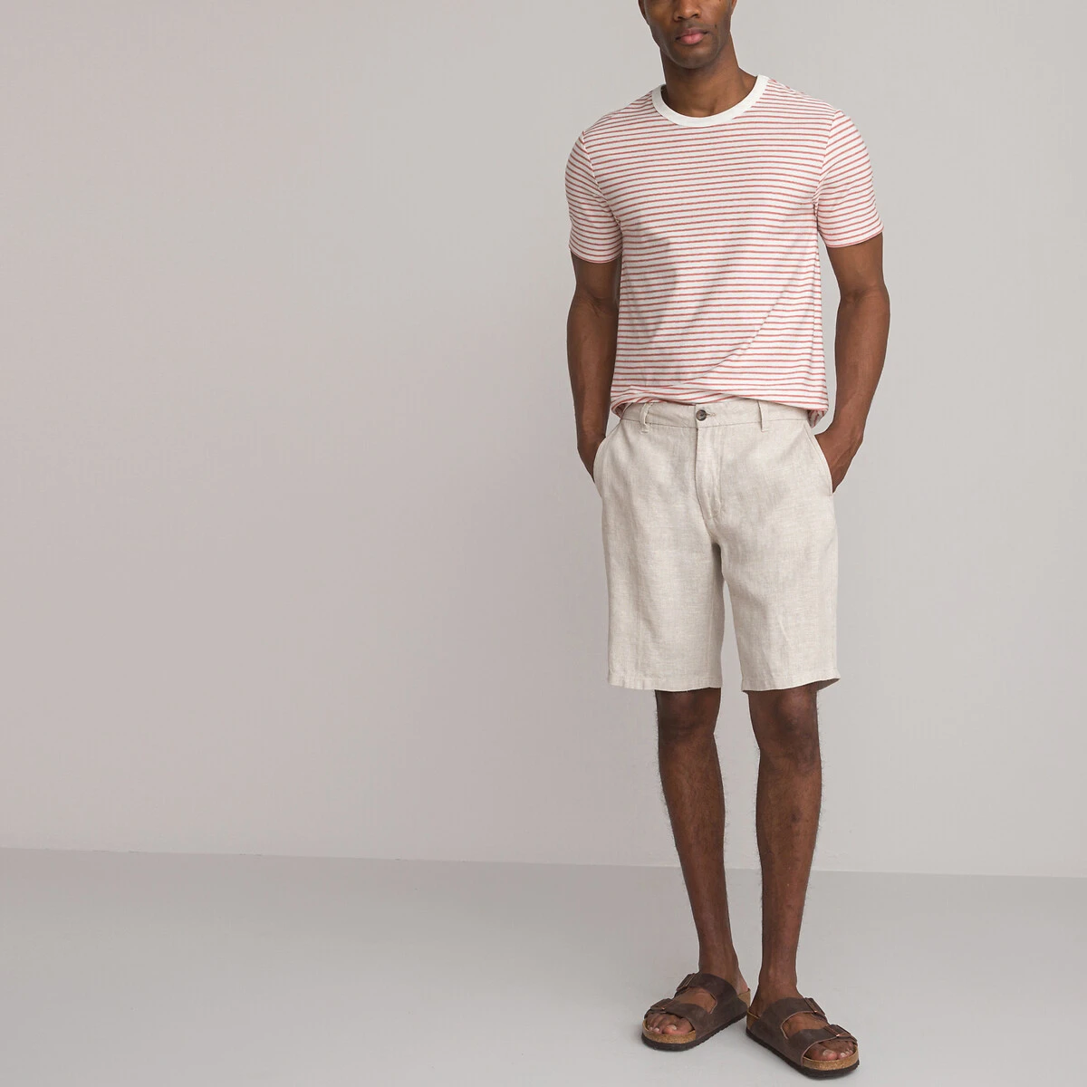 T-shirt Imprimé En Coton Col Rond Manches Courtes 16 T-shirt Imprimé En Coton Col Rond Manches Courtes – Image 16