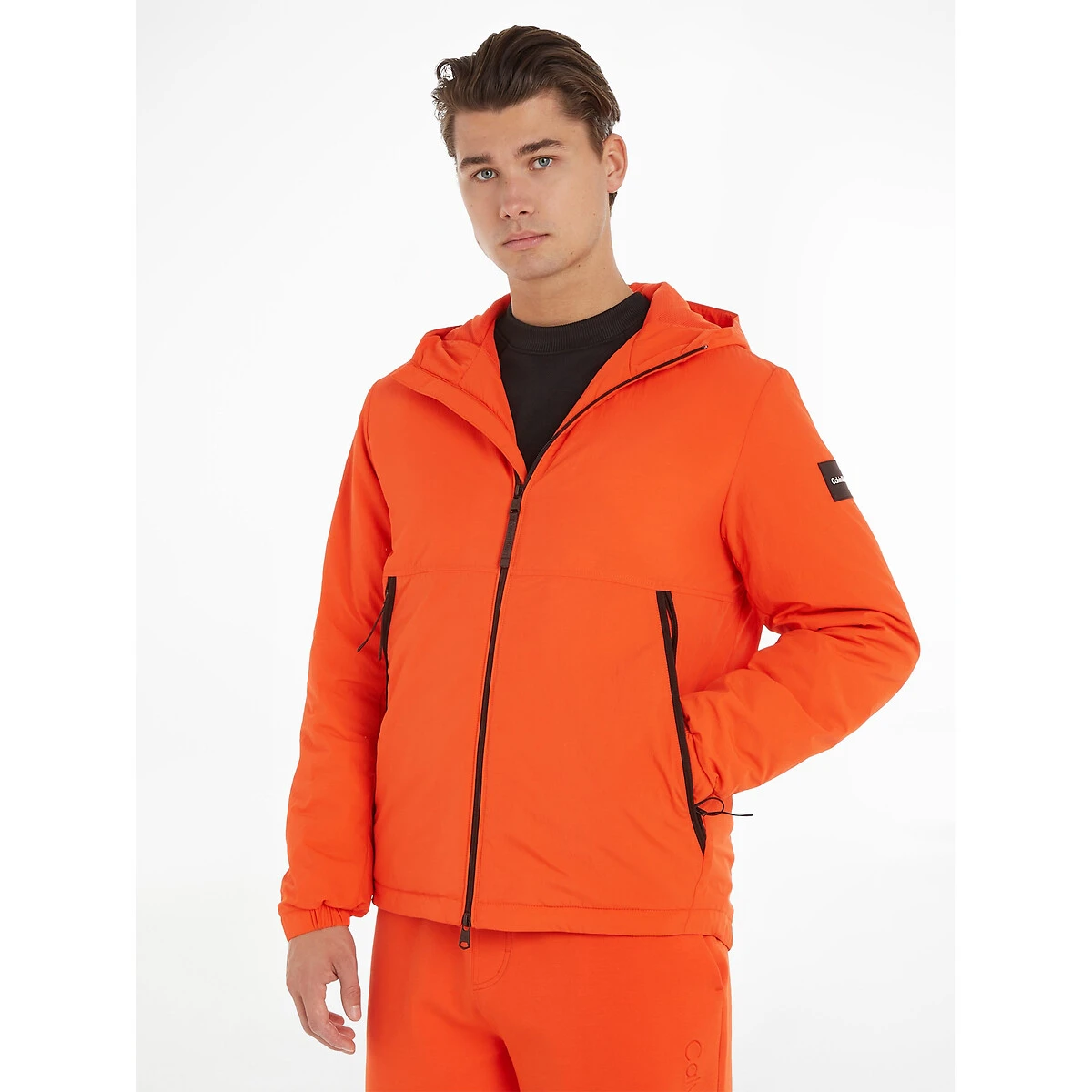 Calvin Klein Doudoune à Capuche Effet Froissé 1 Calvin Klein Doudoune à Capuche Effet Froissé