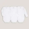 Lot De 3 Bodies Naissance, Coton Bio