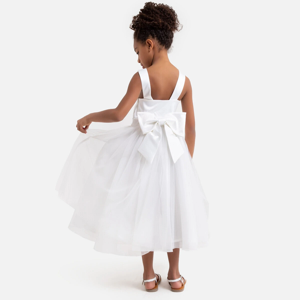 Robe De Cérémonie Satin Et Tulle 1 Robe De Cérémonie Satin Et Tulle