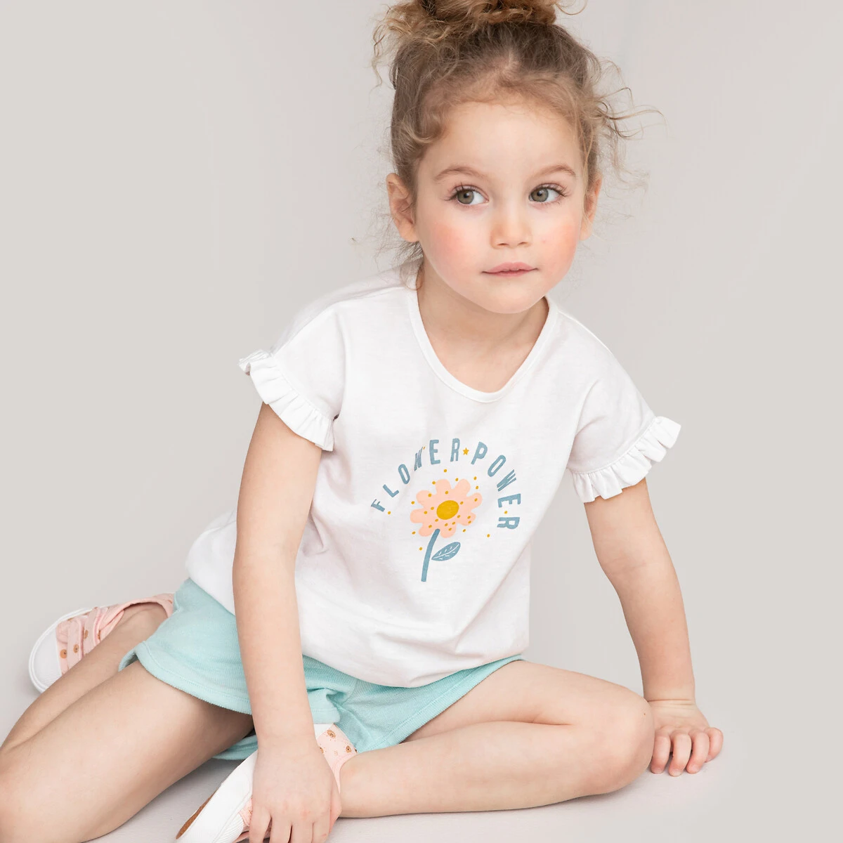 Lot De 2 T-shirts, Manches Courtes Volantées 2 Lot De 2 T-shirts, Manches Courtes Volantées – Image 2