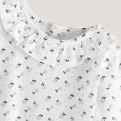 Lot De 2 T-shirts Manches Longues à Col Volanté 8 Lot De 2 T-shirts Manches Longues à Col Volanté -Mode Décontractée c065f5220f2e8b7749012dc87d95457d