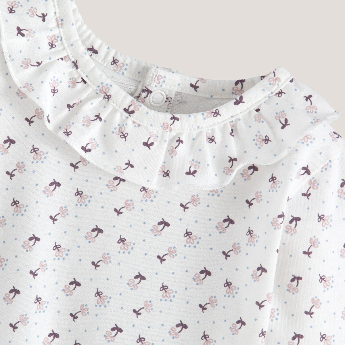 Lot De 2 T-shirts Manches Longues à Col Volanté 4 Lot De 2 T-shirts Manches Longues à Col Volanté – Image 4