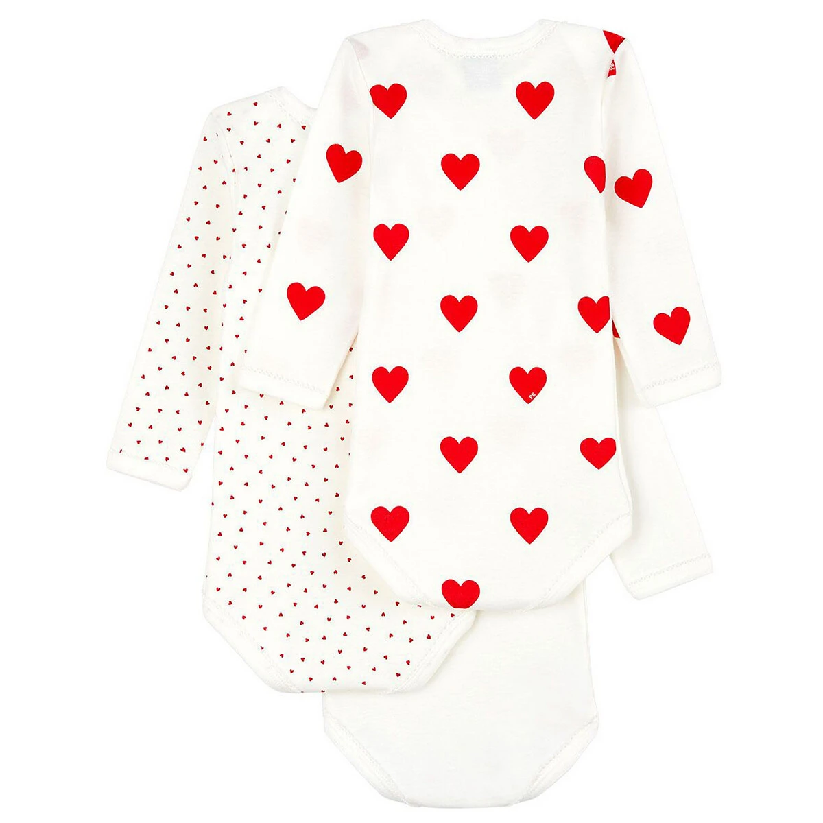 PETIT BATEAU Lot De 3 Bodies Manches Longue 2 PETIT BATEAU Lot De 3 Bodies Manches Longue – Image 2