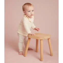 PETIT BATEAU Blouse Manches Longues, Col Volanté -Mode Décontractée c1b8973840eeb23b54b58973c4ca5c52