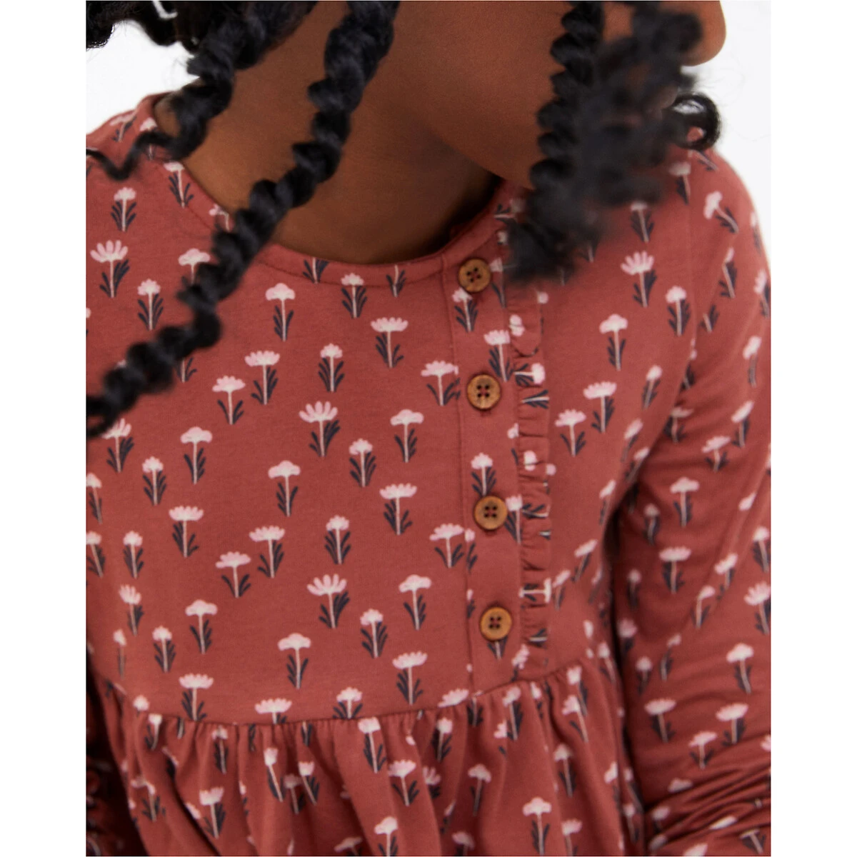 Robe Manches Longues Imprimé Fleurs 9 Robe Manches Longues Imprimé Fleurs – Image 9