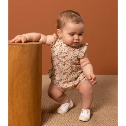 PETIT BATEAU Salopette Courte Manches Volantées