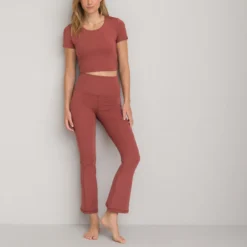 Top Cropped En Microfibre, Manches Courtes -Mode Décontractée c387b9d6b959e71492a0798c493a3556 1