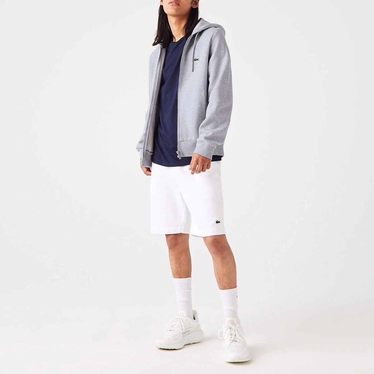 Lacoste Sweat Zippé à Capuche En Coton 11 Lacoste Sweat Zippé à Capuche En Coton – Image 11