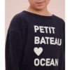 PETIT BATEAU Sweat Col Rond En Coton