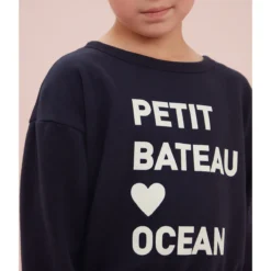 PETIT BATEAU Sweat Col Rond En Coton