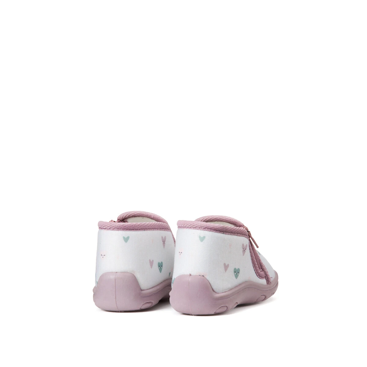Chaussons Zippés, Motif Coeurs 4 Chaussons Zippés, Motif Coeurs – Image 4