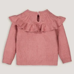 Pull Col Rond En Fine Maille Volanté -Mode Décontractée c7fe9d36570339d03fd7458b3bdc90d4