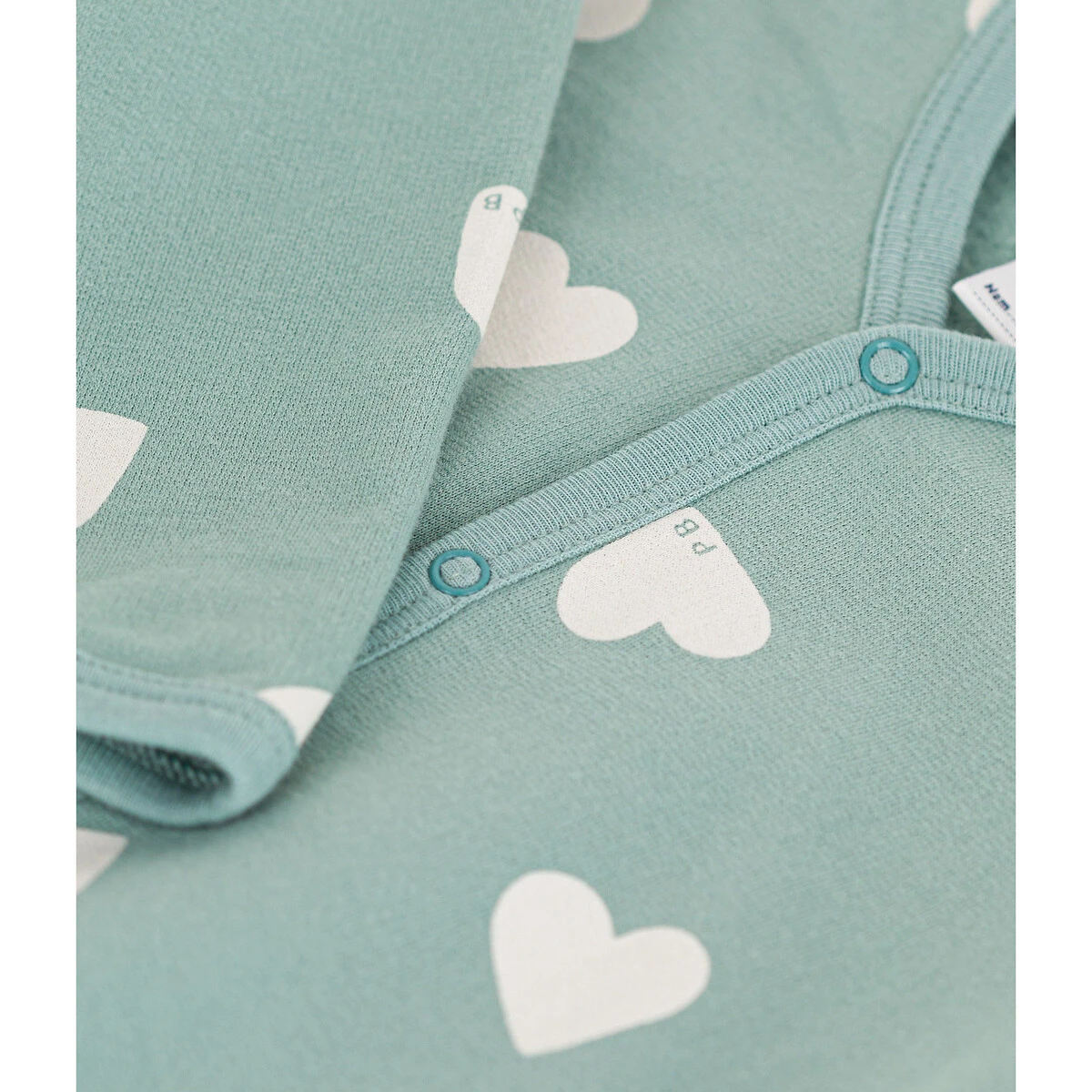 PETIT BATEAU Dors Bien Imprimé Cœurs Molletonné 3 PETIT BATEAU Dors Bien Imprimé Cœurs Molletonné – Image 3