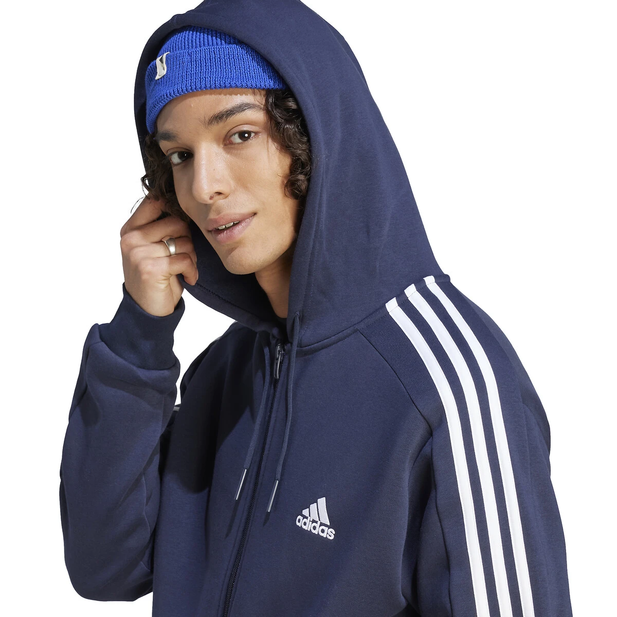 Adidas Sportswear Sweat à Capuche Zippé Molleton Essentials 3 Adidas Sportswear Sweat à Capuche Zippé Molleton Essentials – Image 3