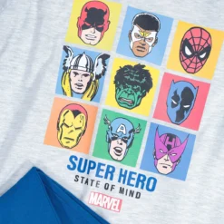 Marvel Pyjashort Imprimé Super Héros -Mode Décontractée c9f33922dc5887ea46d16cf2a3f0b368