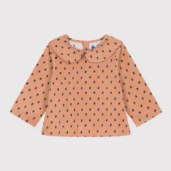 PETIT BATEAU Blouse Manches Longues En Velours