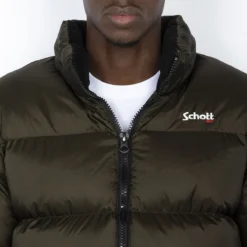 Schott Doudoune Zippée Col Montant Idaho 20 Schott Doudoune Zippée Col Montant Idaho -Mode Décontractée cb63acae6e78127c6f86191182fc354d