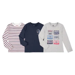 Lot De 3 T-shirts Manches Longues Imprimés -Mode Décontractée cc3ca37252f8011515af25de1019dcf0