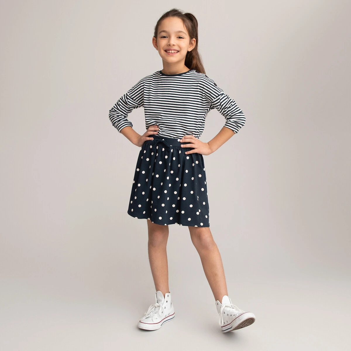 Jupe à Pois, Taille élastiquée 1 Jupe à Pois, Taille élastiquée